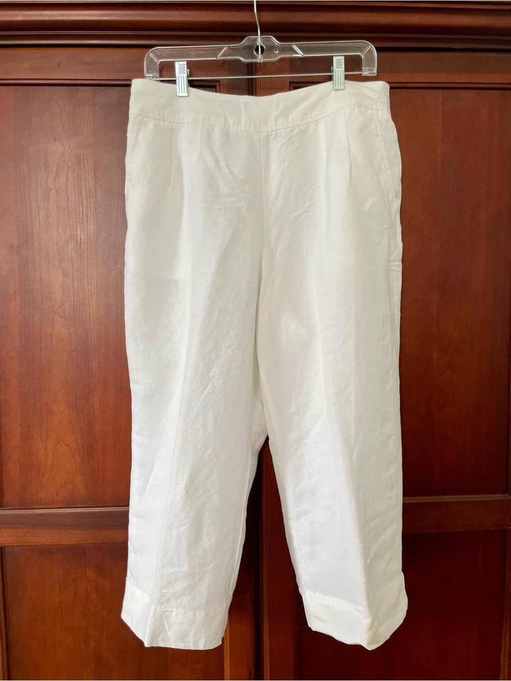 East 5th White Elastic-Waist Pants
